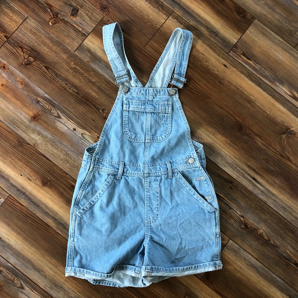Topshop Moto Short Overalls